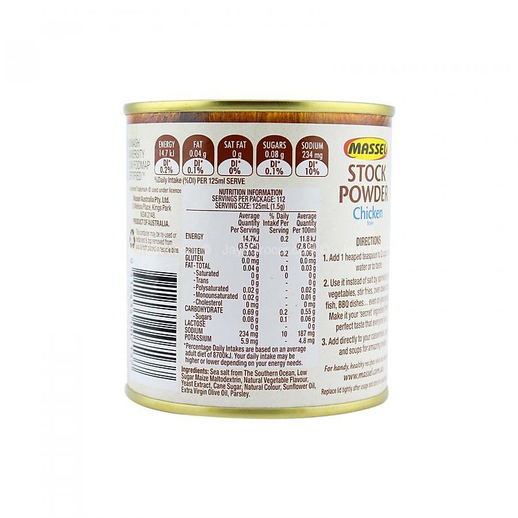 Hạt nêm Massel hương vị Gà Australia 100% không chứa bột ngọt - Nhập khẩu Australia