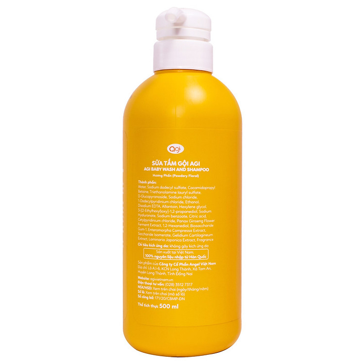 Sữa Tắm Gội AGI 700ml Hương Phấn Chính hãng Giá rẻ - Hình ảnh 5