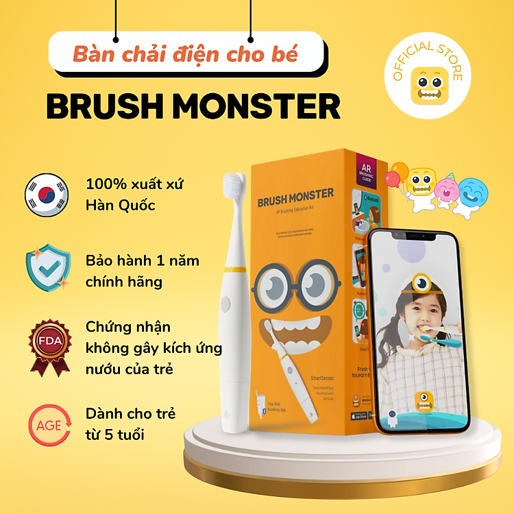 Mua tại Lazada: Bàn Chải Điện Thông Minh Sonic Trẻ Em Chính hãng, giá tốt