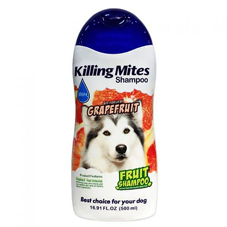 Sữa tắm diệt ve rận thú cưng Killing Mites Grapefuit Fruit Shampoo 500ml