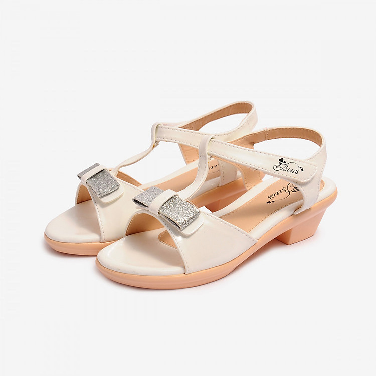 Giày Sandal Si PU Bé Gái Biti's DPB052888TRG - Trắng