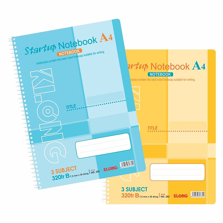 Sổ Lò Xo KLONG 320tr A4 (5 Subject)
