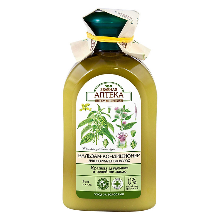 Dầu Xả Dành Cho Tóc Thường Zelenaya Apteka - Cây Tầm Ma Và Dầu Ngưu Bàng (300ml)