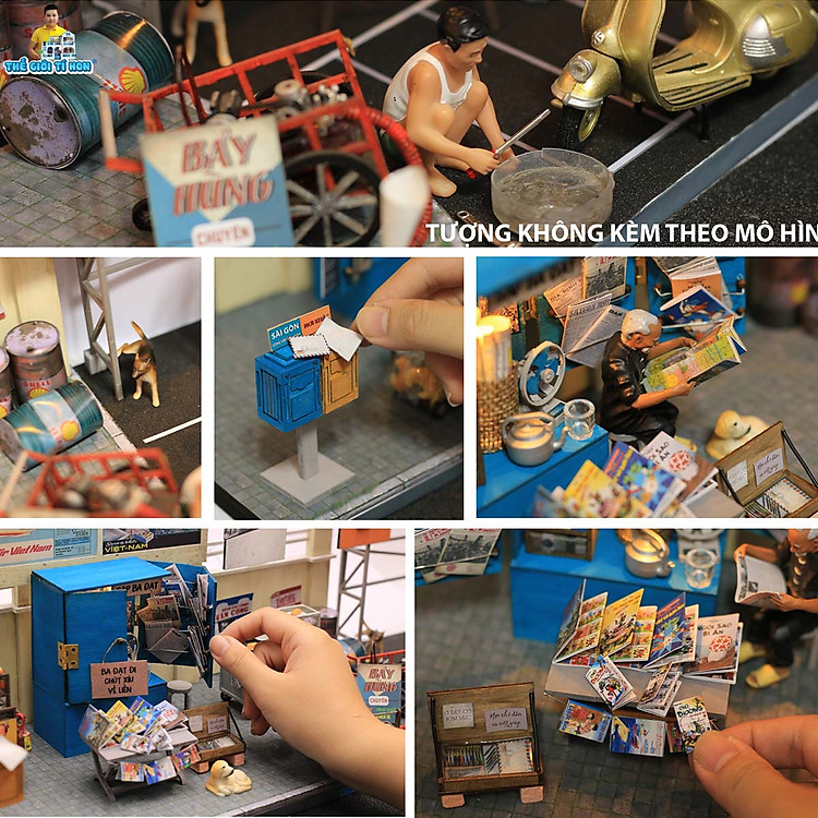 Mô Hình Tự Lắp Ráp DIY - Sài Gòn Xưa Chính hãng Ưu đãi - Hình ảnh 2