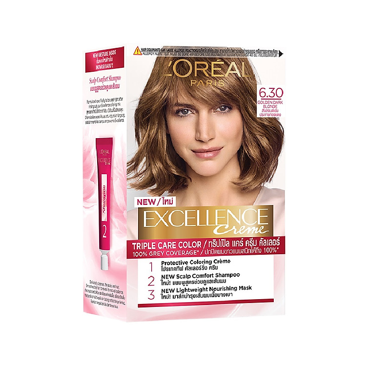 Màu nhuộm dưỡng tóc phủ bạc L'Oreal Paris Excellence Crème 172ml