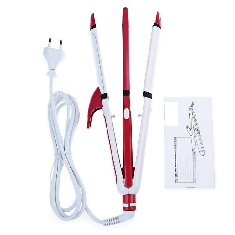 Máy duỗi tóc, uốn tóc, dập xù đa năng 3in1 5 mức điều chỉnh nhiệt KM-3304