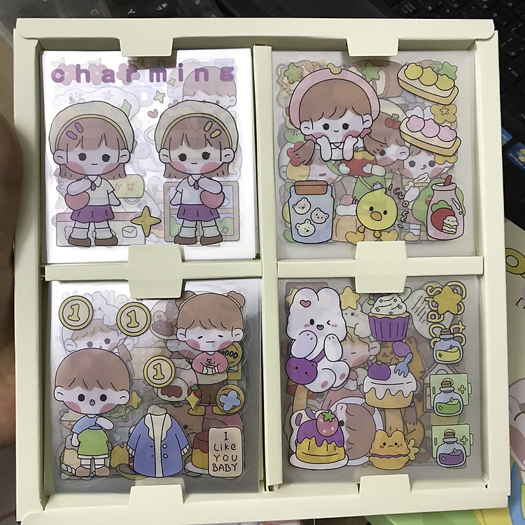 Hộp 100 Tấm Sticker Trang Trí - Ảnh 5