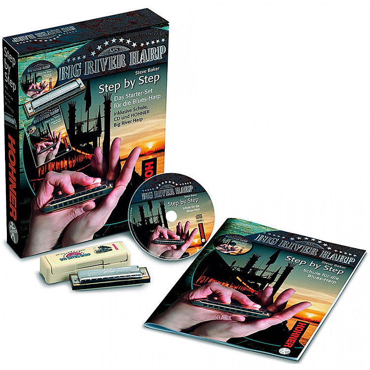 Bộ kèn harmonica Big River & giáo trình học Hohner