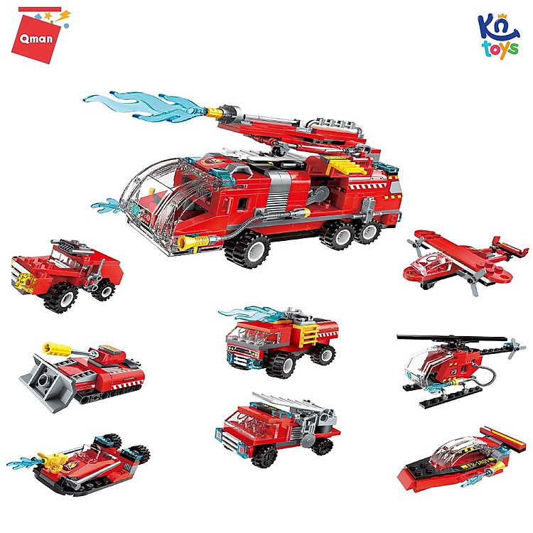 Mua tại MyKingdom: Đồ chơi xếp hình Qman 1805 - Xe cứu hỏa - Ngập tràn khuyến mãi
