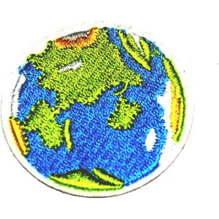 Patch ủi sticker vải - Trái đất