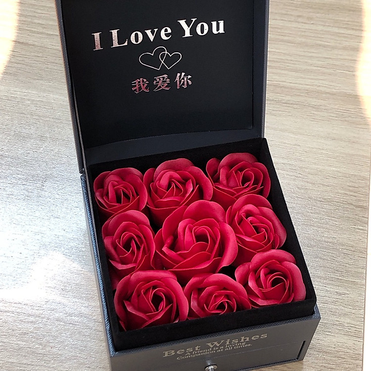 Hộp Quà Trang Sức Hoa Hồng Thơm HQ015