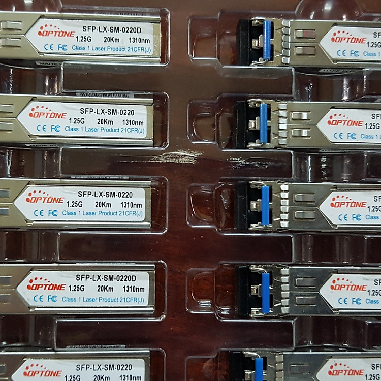 Module Quang Optone 1.25G 2 Sợi SFP-LX-SM-0220D 1310nm 20km chính hãng