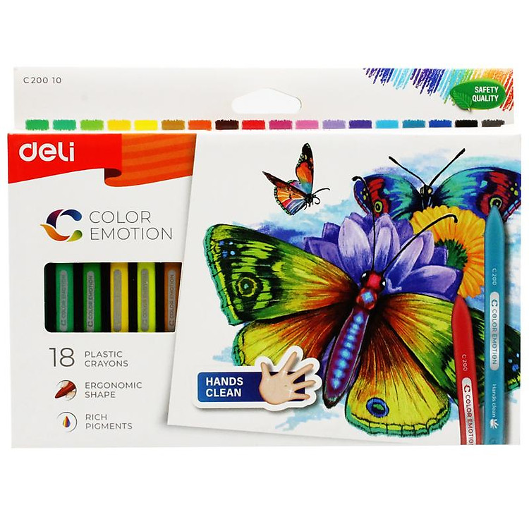 Bút Sáp Deli C20010 (18 màu) - Ảnh 2