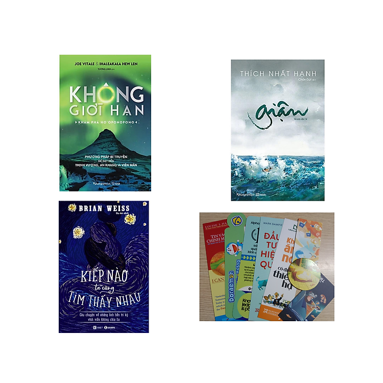 Combo 3 cuốn: Không Giới Hạn - Khám Phá HO'OPONOPONO + Kiếp Nào Ta Cũng Tìm Thấy Nhau + Giận (Cuốn sách hay của Thiền sư Thích Nhất Hạnh) (Tặng Kèm Bookmark)