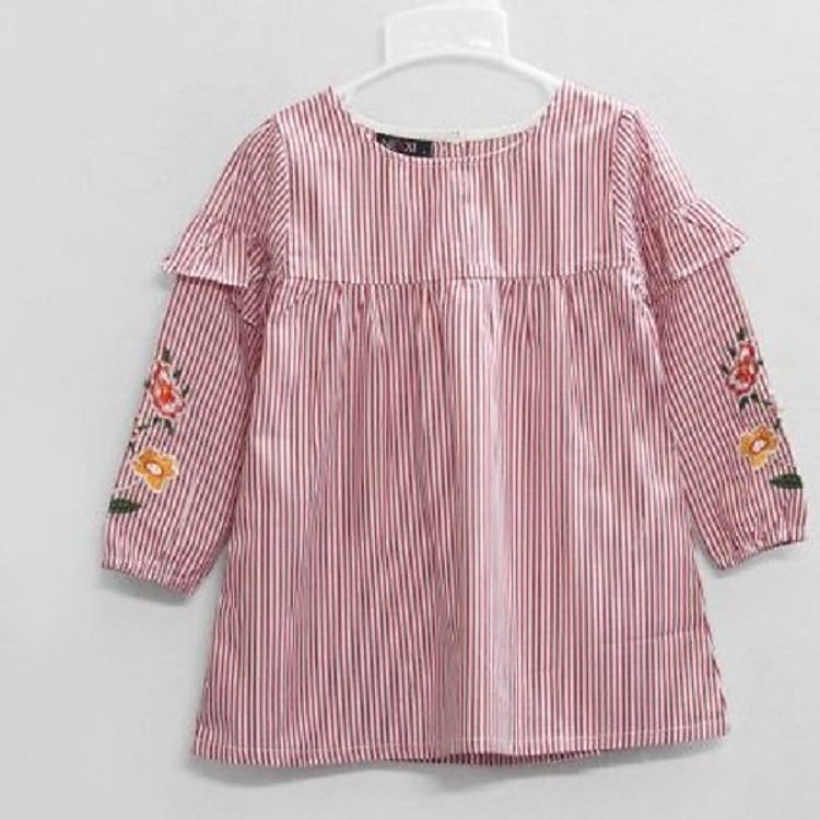 ÁO KIỂU THÊU HOA CHO BÉ GÁI