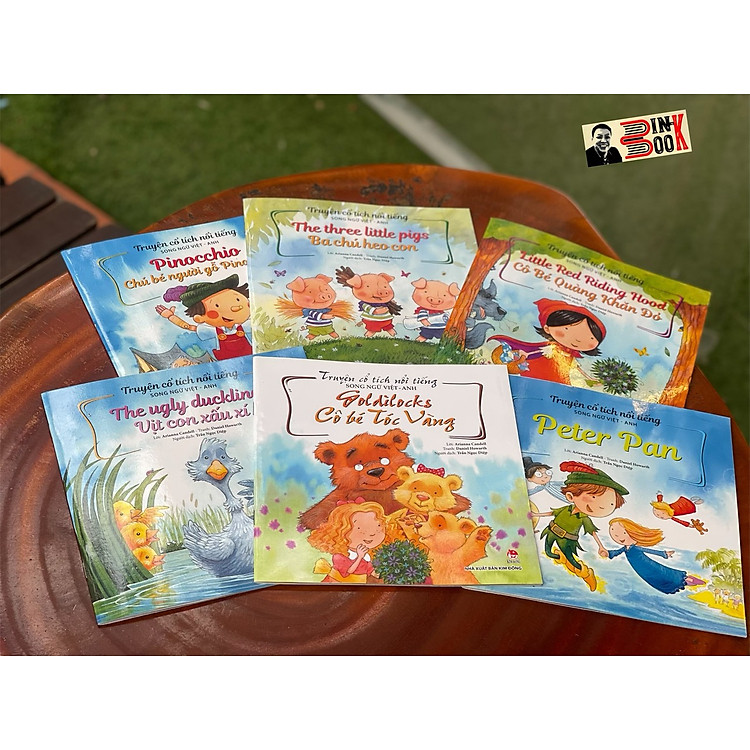 (Tái bản 2023 - Combo 6 cuốn) TRUYỆN CỔ TÍCH NỔI TIẾNG SONG NGỮ VIỆT - ANH - Daniel Howarth, Arianna Candell – Trần Ngọc Diệp - Nxb Kim Đồng