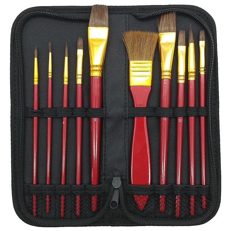 Bộ Cọ Vẽ Màu Nước Colormate (10 cây) - Ảnh 3