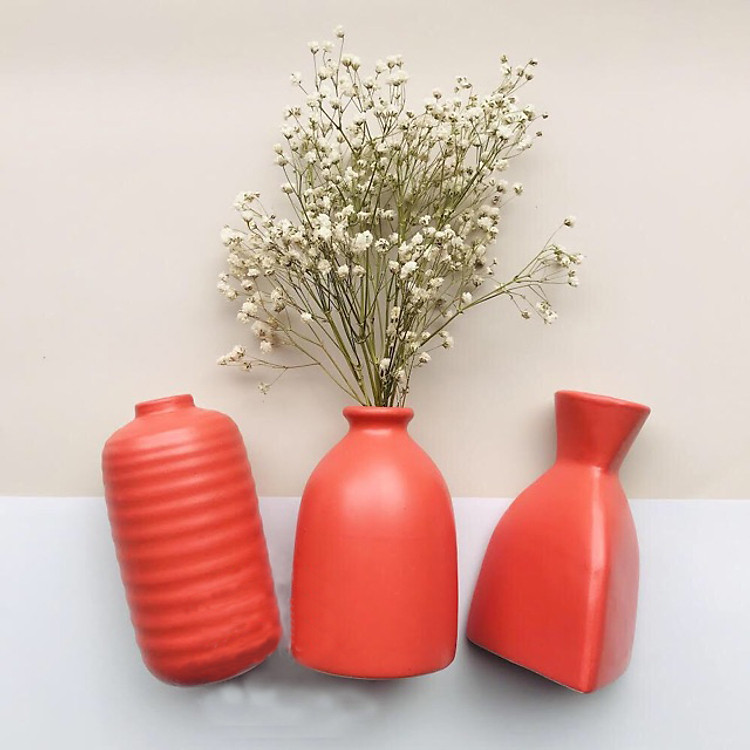 Set 3 Lọ hoa gốm sứ cao cấp