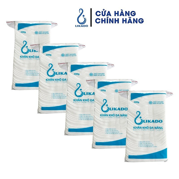 Combo 3 Bịch Khăn Vải Khô Likado Giá rẻ - Hình ảnh 4