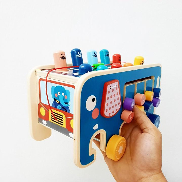 Xe Kéo Đập Chuột Hình Voi Gỗ Chính hãng Ưu đãi - Hình ảnh 5