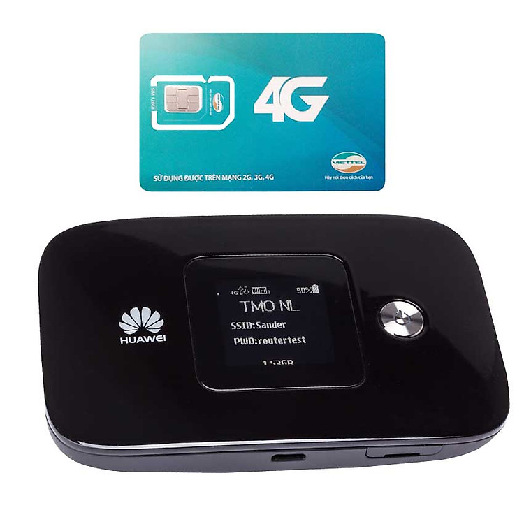 Huawei E5786 | Thiết bị phát wifi 3G/4G tốc độ download lên đên 300 Mbps + Sim Viettel 4G Siêu tốc khuyến Mãi 60GB/Tháng - Hàng nhập khẩu