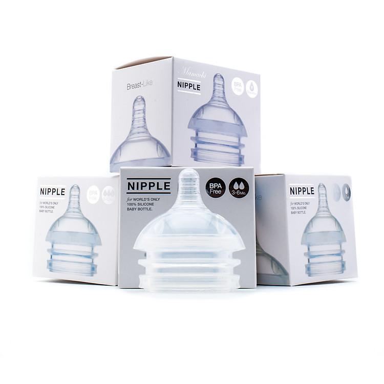 Mua tại Lazada: Núm ti Silicone Mamachi 2 tia Chính hãng, giá tốt