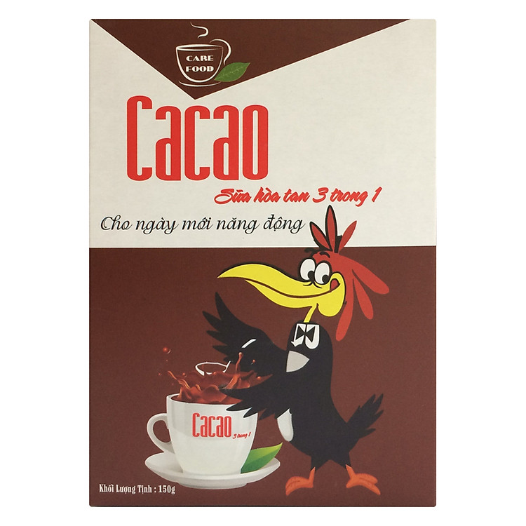 Cacao Sữa Hòa Tan 3 Trong 1 Care Food Việt Nam (150g)