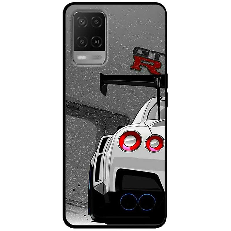 Ốp lưng cho Oppo A54 - A55 - A55s - Oppo A56 5G - Oppo A18 - A38 - A58 - Siêu Xe Trắng - Hàng Chính Hãng