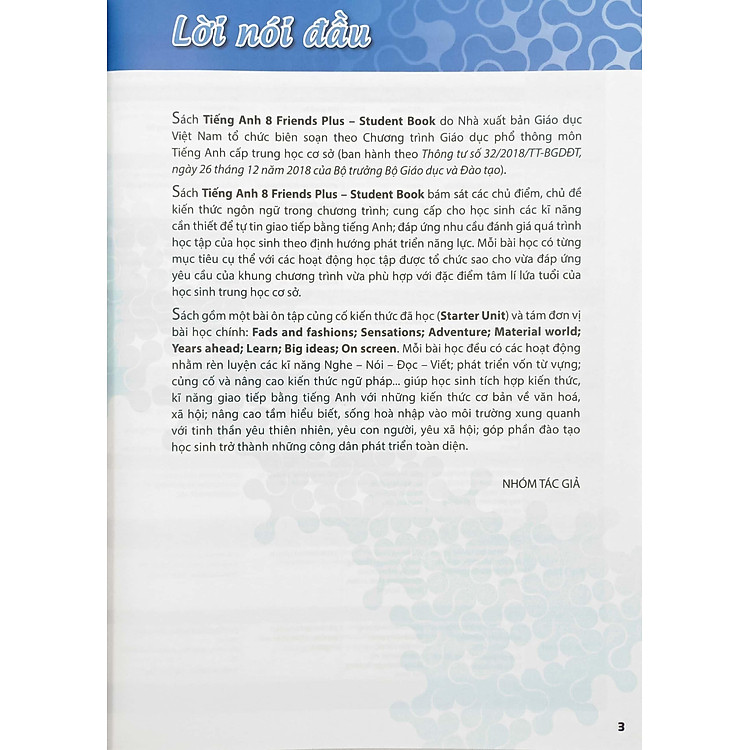Tiếng Anh 8 Friends Plus - Student Book (2023) - Ảnh 2