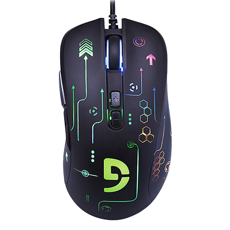 Chuột Chơi Game Có Dây Fuhlen G90s 2000DPI RGB 7 Phím - Hàng Chính Hãng