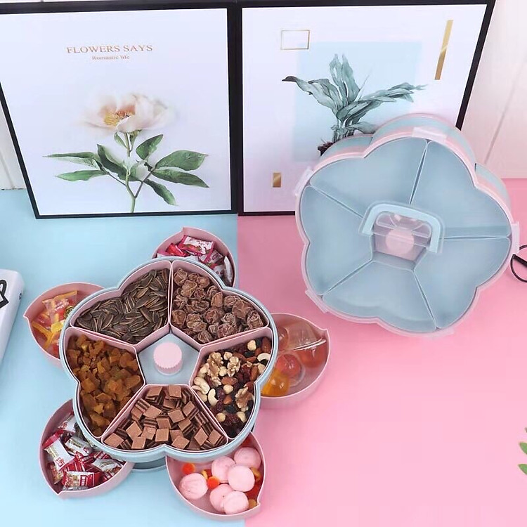 KHAY MỨT XOAY 2 TẦNG KIỂU MỚI