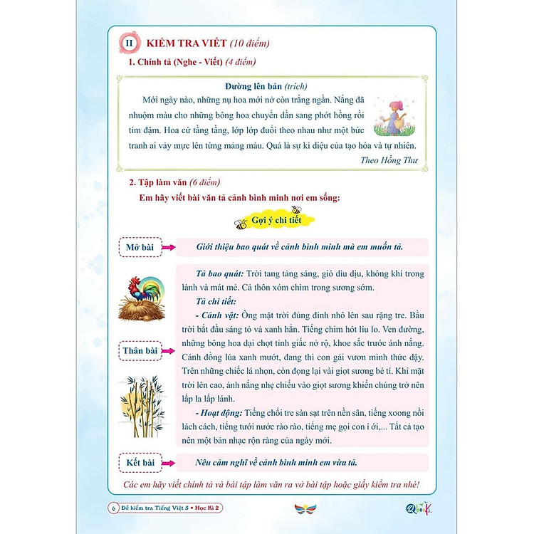 Đề kiểm tra TIẾNG VIỆT 5 Học kì 2 - Ảnh 3