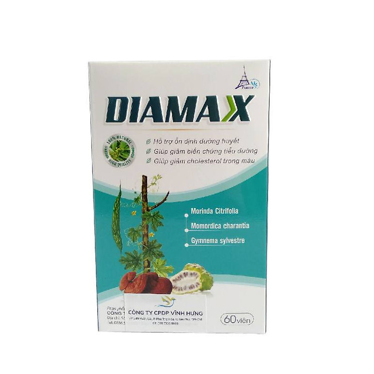 DIAMAX – Giảm biến chứng tiểu đường, đường huyết và cholesterol