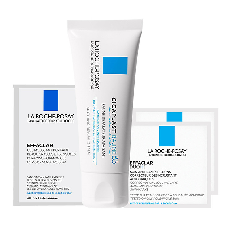 Bộ kem dưỡng làm dịu, làm mượt và phục hồi da La Roche Posay Cicaplast Baume B5