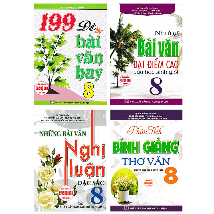Combo Những Bài Làm Văn Hay Lớp 8 (Dùng Chung Cho Các Bộ SGK Hiện Hành) (Bộ 4 Cuốn) _HA