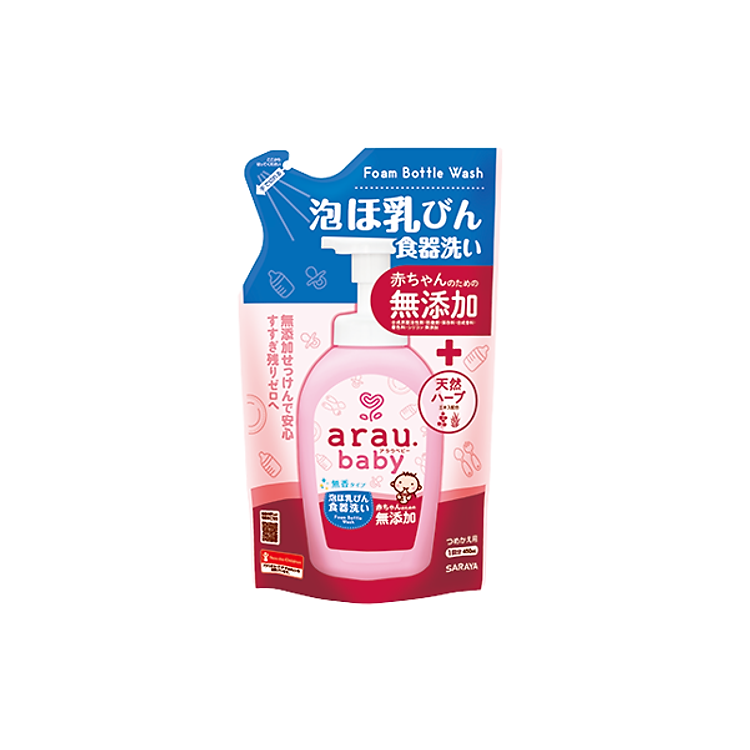 Nước Rửa Bình Thảo Mộc Arau Baby 450ml Chính hãng Tiết kiệm - Hình ảnh 2