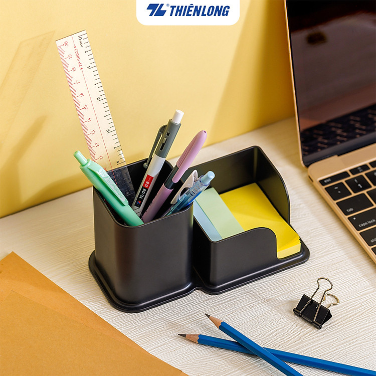 Ống cắm bút Thiên Long PS-003 – Khay giấy notes đa dụng