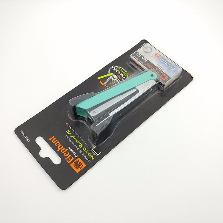 Bấm Kim Số 10 Elephant Retro/Y2 - Màu Xanh - Ảnh 2