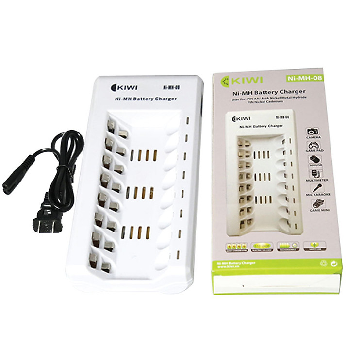 Dock Sạc Pin KIWI AA 8 Chân