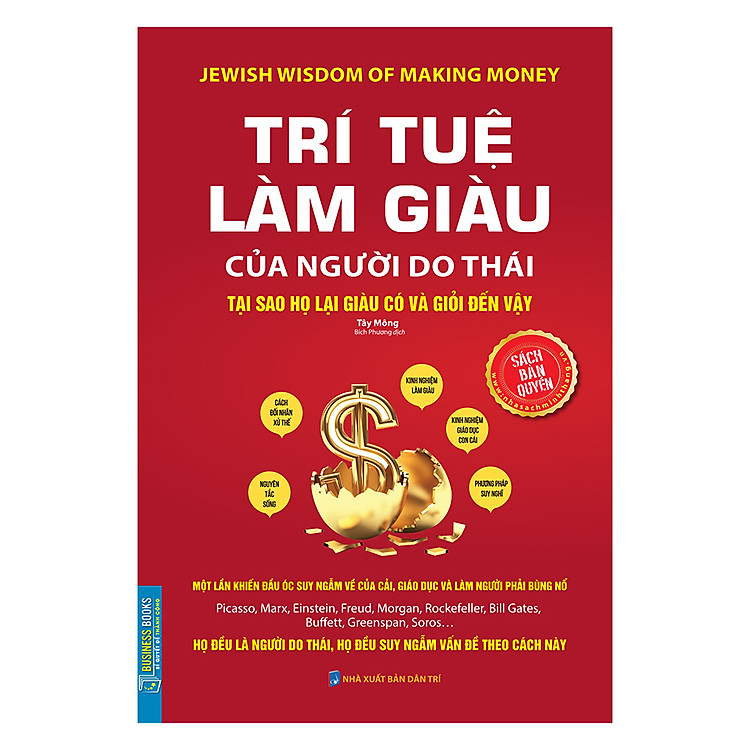 Sách Trí Tuệ Làm Giàu Của Người Do Thái - Tại Sao Họ Lại Giàu Và Giỏi Đến Vậy (Bìa Mềm)