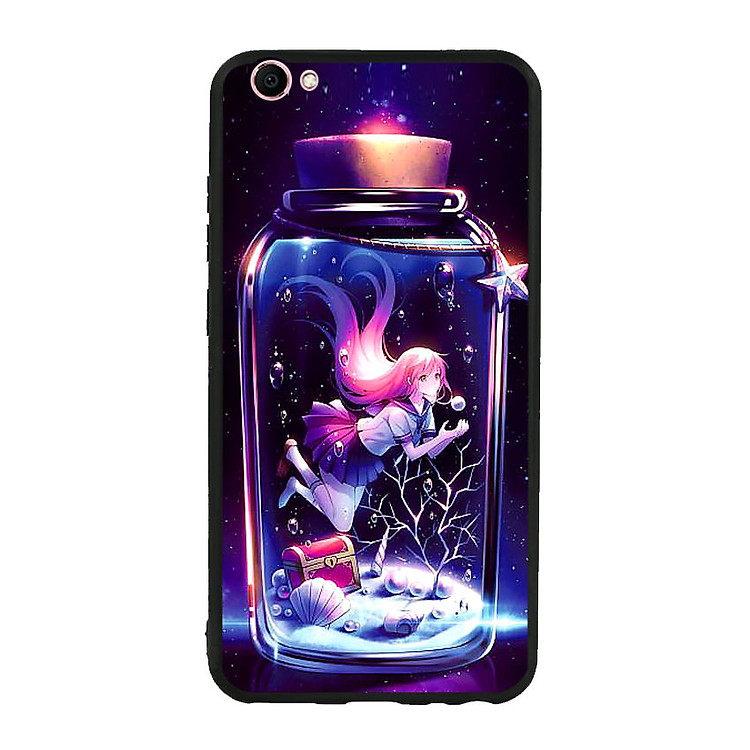 Ốp lưng viền TPU cho điện thoại Vivo V5s - Anime 02