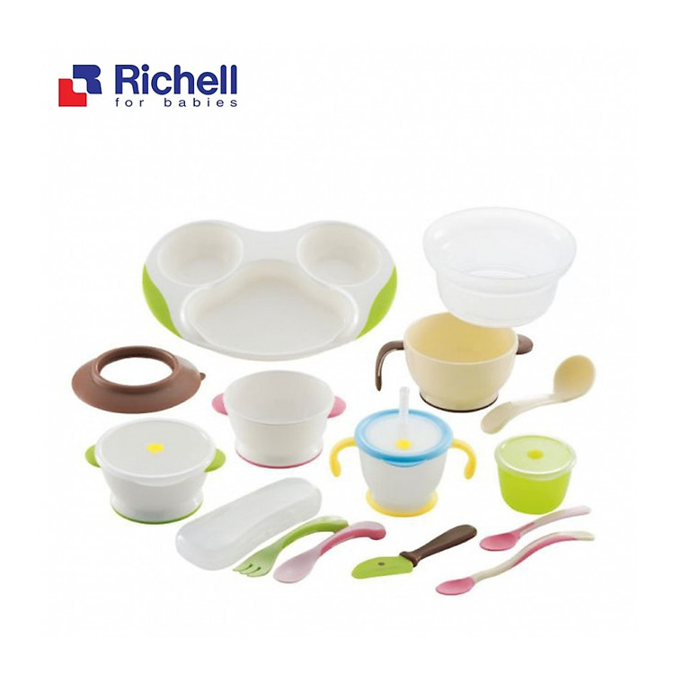 Bộ Ăn Dặm Richell RC21171 Tại Babycorner Chính hãng Giá rẻ - Hình ảnh 2