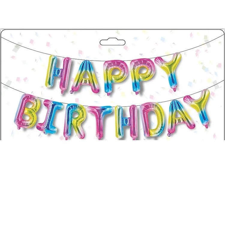 Bóng chữ happy birthday nhiều màu - Đỏ - Ảnh 5