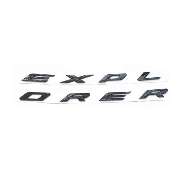 Logo Chữ EXPLORER 3D Nổi Dán Trang Trí Xe