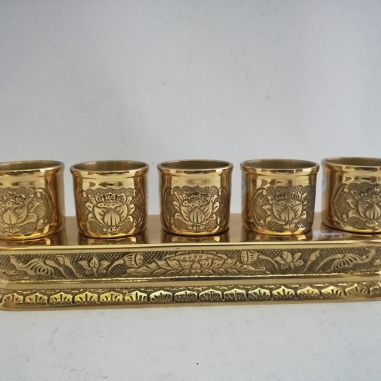 Bộ Áng nước 5 ly hoa sen