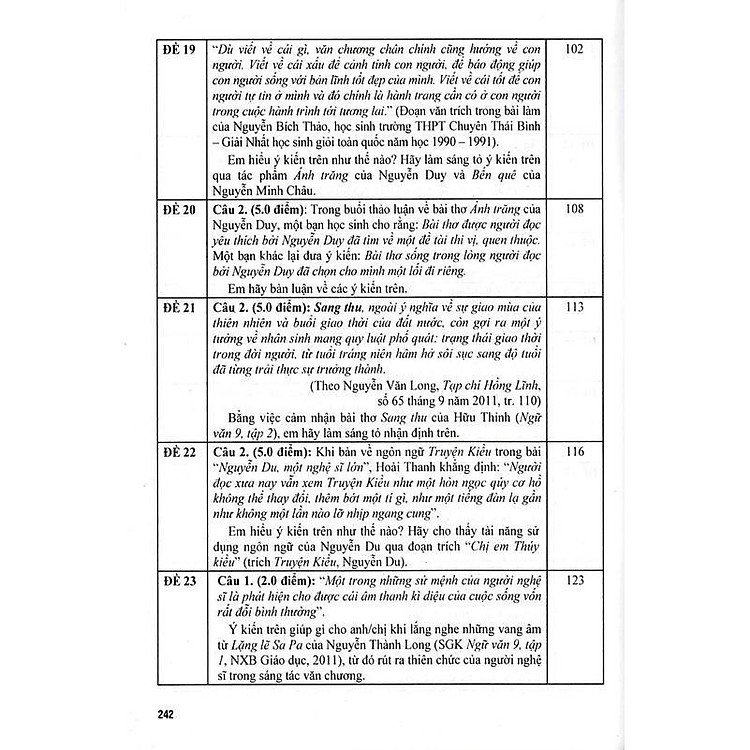 Tuyển Tập Đề Kiểm Tra Môn Ngữ Văn Lớp 9 - Bồi Dưỡng Học Sinh Giỏi - Ảnh 5
