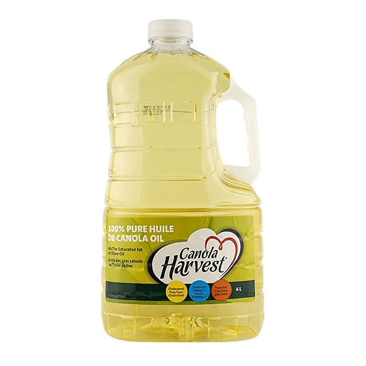 Dầu hạt cải nguyên chất Canola Harvest dung tích 4L - Canola Harvest 4000ml