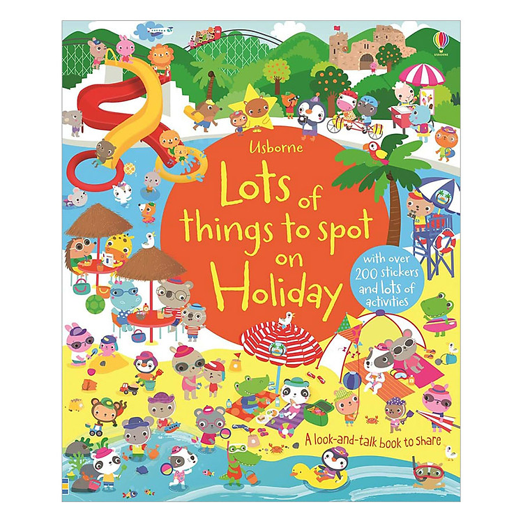 Sách Usborne Lots of things to spot on Holiday