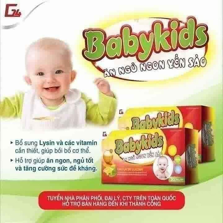 Ăn ngủ ngon yến sào Babykids BABY KIDS