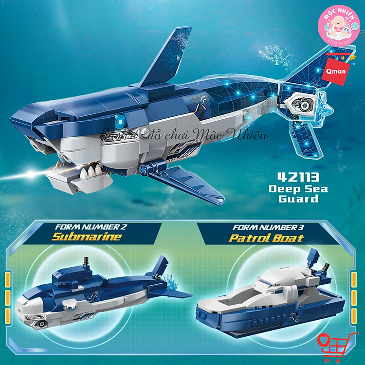Đồ chơi lắp ráp Qman 42113 - Bảo vệ biển Chính hãng Giá rẻ - Hình ảnh 4